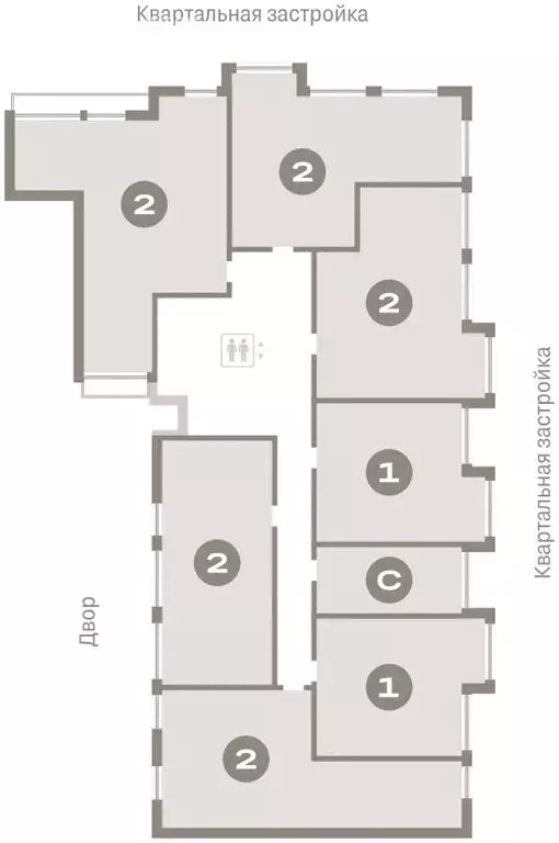 2-комнатная квартира: Тюмень, Мысовская улица, 26к1 (47.29 м) - Фото 1