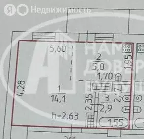 Квартира-студия: Кунгур, улица Свердлова, 31 (22.1 м) - Фото 0