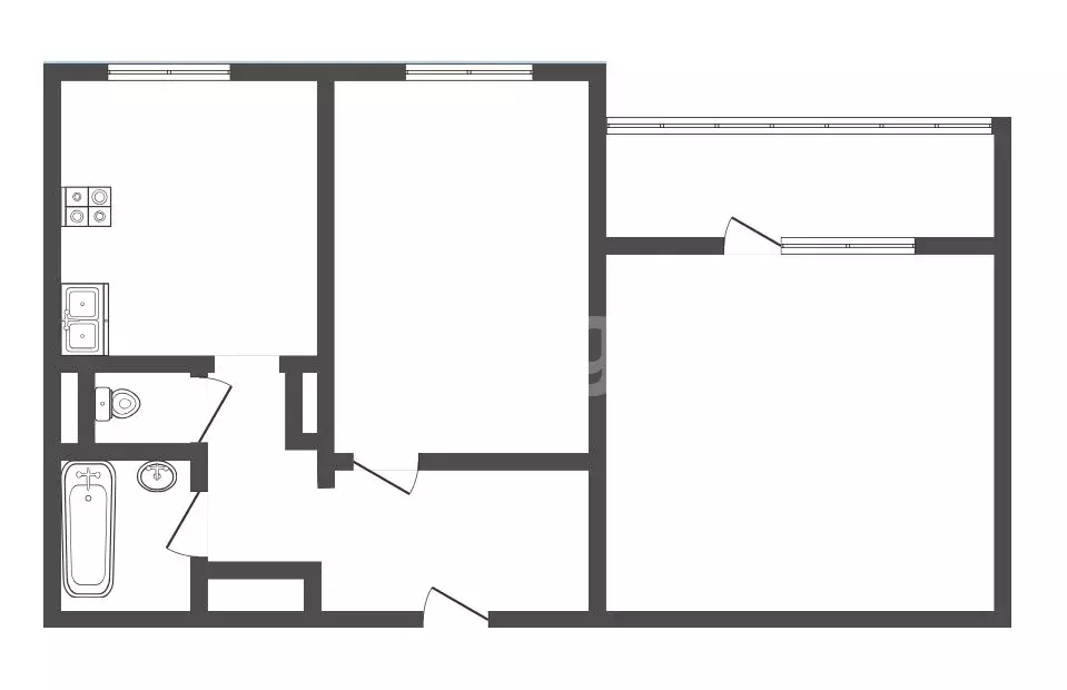 2-комнатная квартира: Киселёвск, улица Мира, 48 (54.3 м) - Фото 1