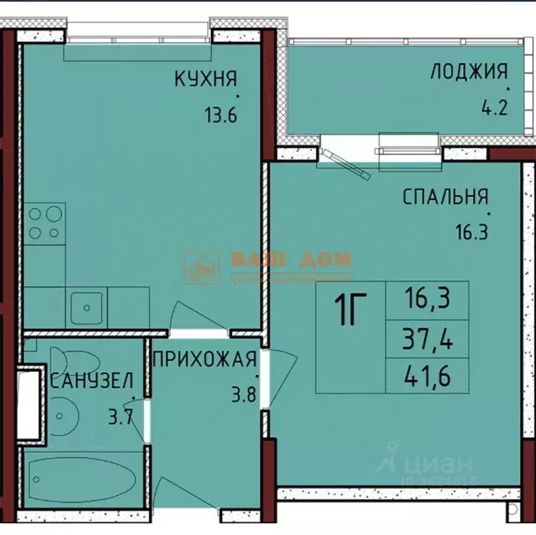1-к кв. Тульская область, Тула городской округ, с. Осиновая Гора ул. ... - Фото 2