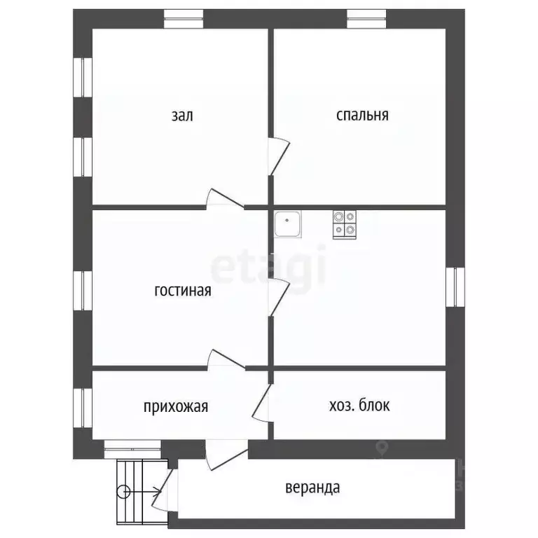 Дом в Кемеровская область, Прокопьевск Летняя ул., 30 (52 м) - Фото 2