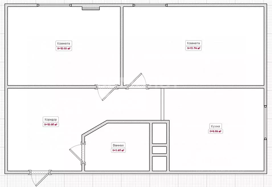 2-к кв. Краснодарский край, Краснодар Российская ул., 267/3к4 (49.0 м) - Фото 2