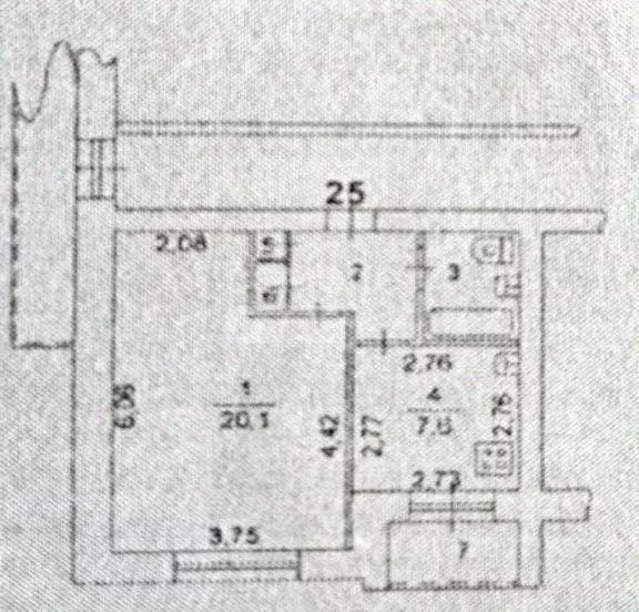 1-к кв. Челябинская область, Челябинск Трактовая ул., 19А (35.1 м) - Фото 2