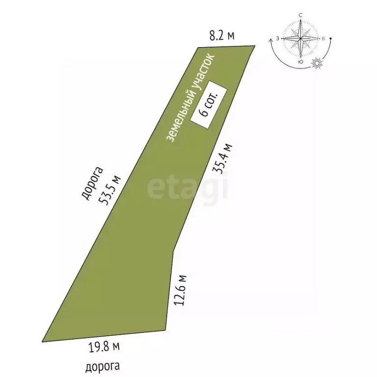 Участок в Крым, Симферополь ул. Хайри Эмир-Заде (6.0 сот.) - Фото 2