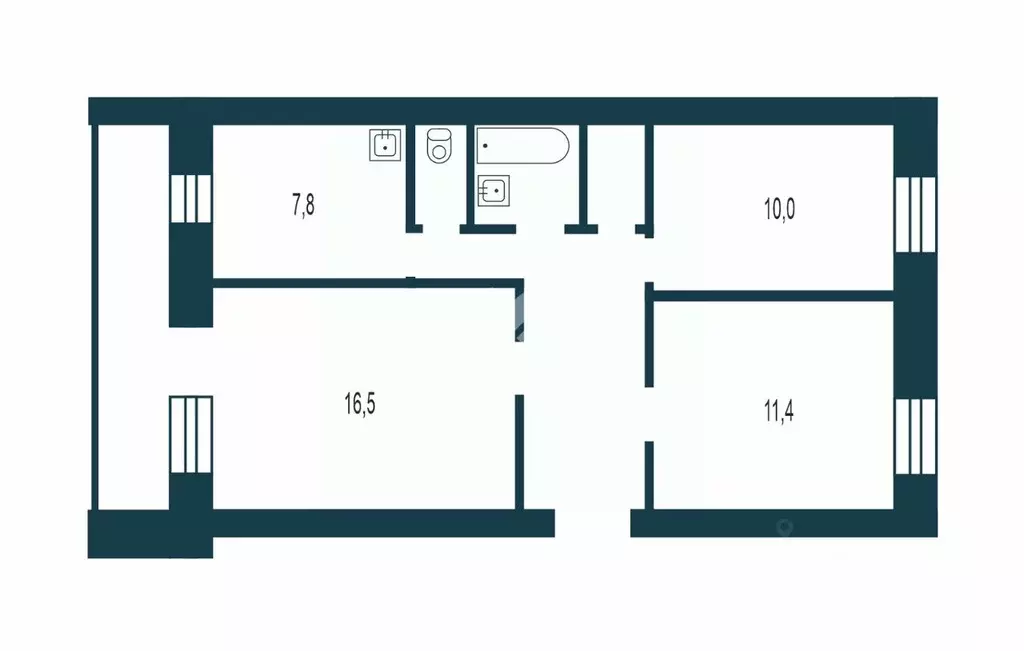 3-к кв. Новосибирская область, Искитим Нагорная ул., 19 (63.1 м) - Фото 2