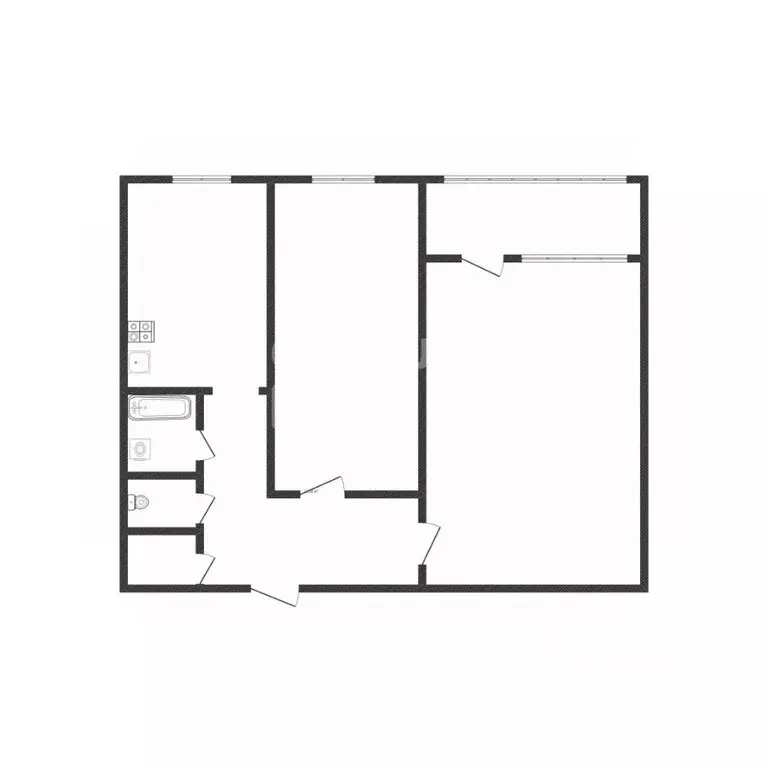 2-к кв. Липецкая область, Липецк ул. 8 Марта, 24/2 (44.8 м) - Фото 2