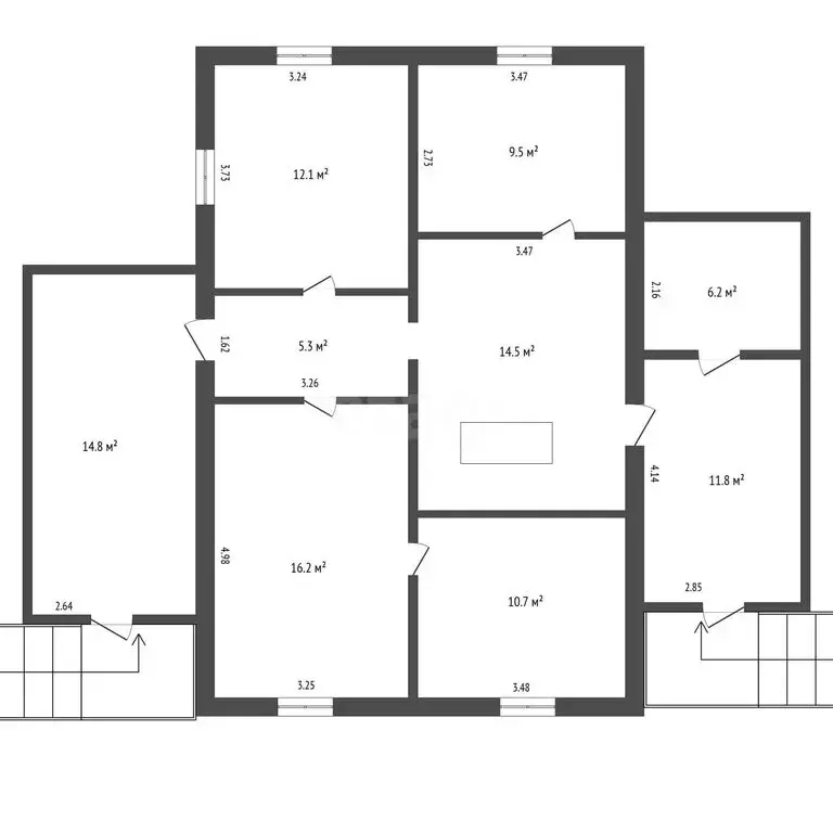 Дом в село Новопетровка, Фермерская улица (68 м) - Фото 1