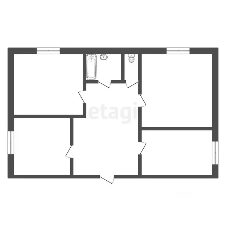 3-к кв. Ставропольский край, Ессентуки ул. Орджоникидзе (75.0 м) - Фото 1