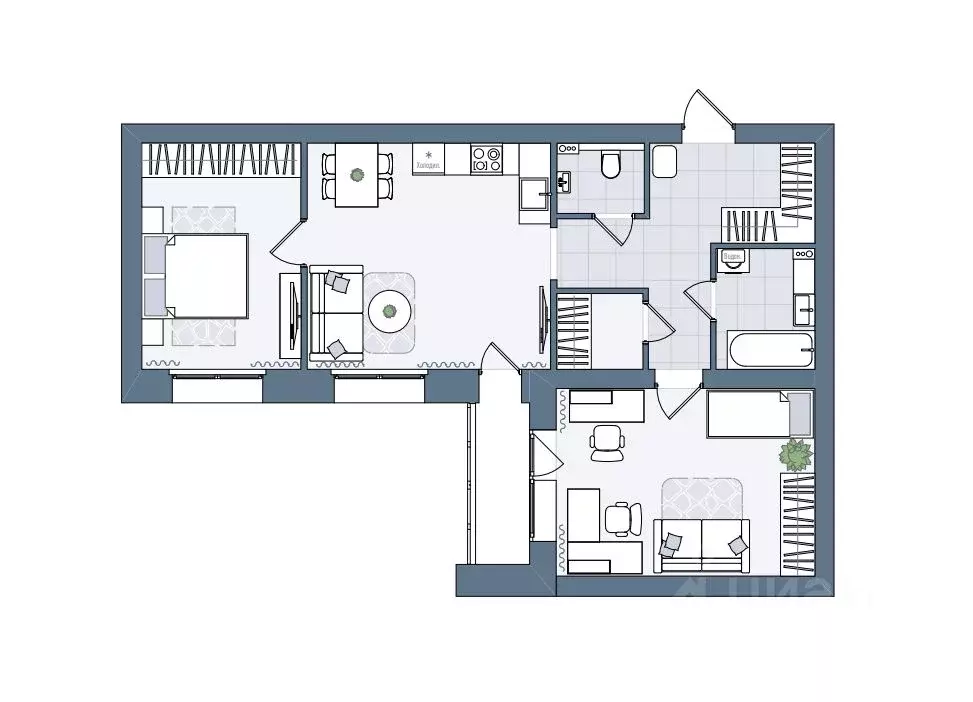 3-к кв. Кировская область, Киров городской округ, пос. Чистые Пруды ... - Фото 1