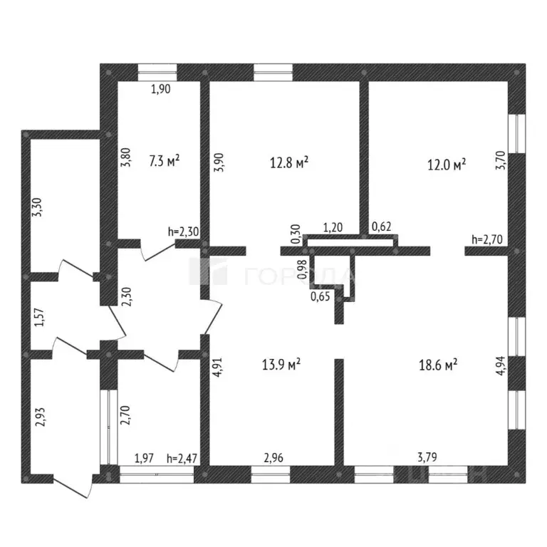 Дом в Кемеровская область, Новокузнецк ул. Юдина, 23 (64 м) - Фото 2