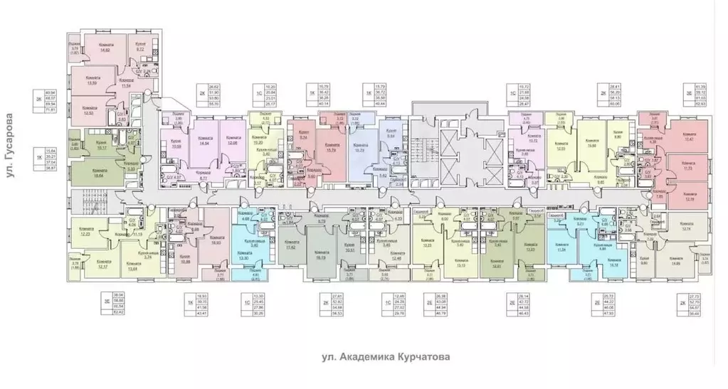 2-к кв. Пермский край, Пермь ул. Гусарова, 5А (45.22 м) - Фото 1