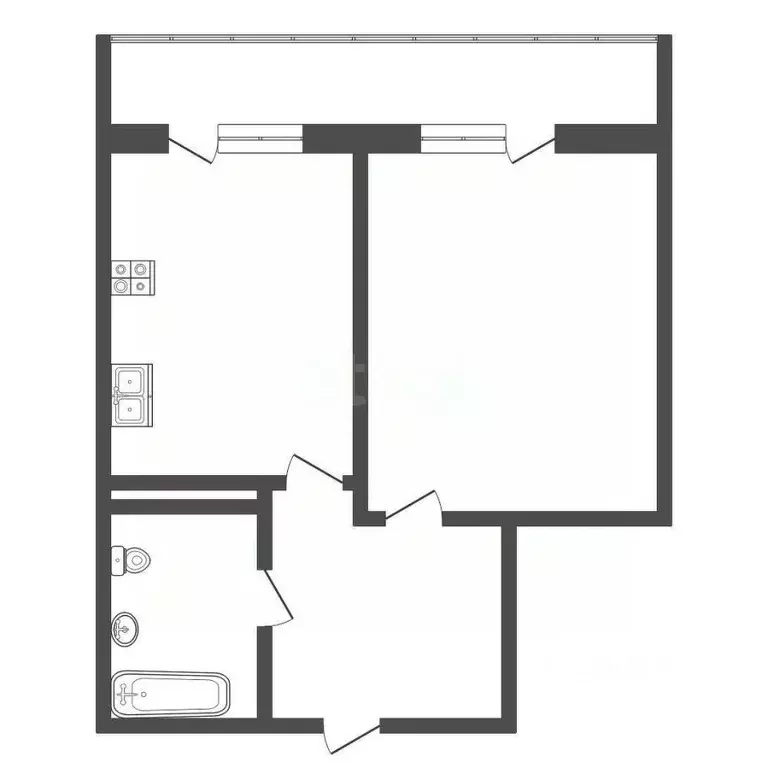 1-к кв. Ростовская область, Ростов-на-Дону ул. Вересаева, 102с2 (36.4 ... - Фото 1