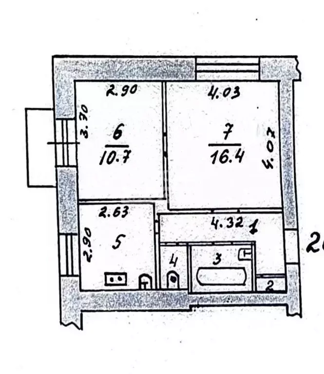 2-к кв. Пермский край, Краснокамск Большевистская ул., 13 (44.5 м) - Фото 2