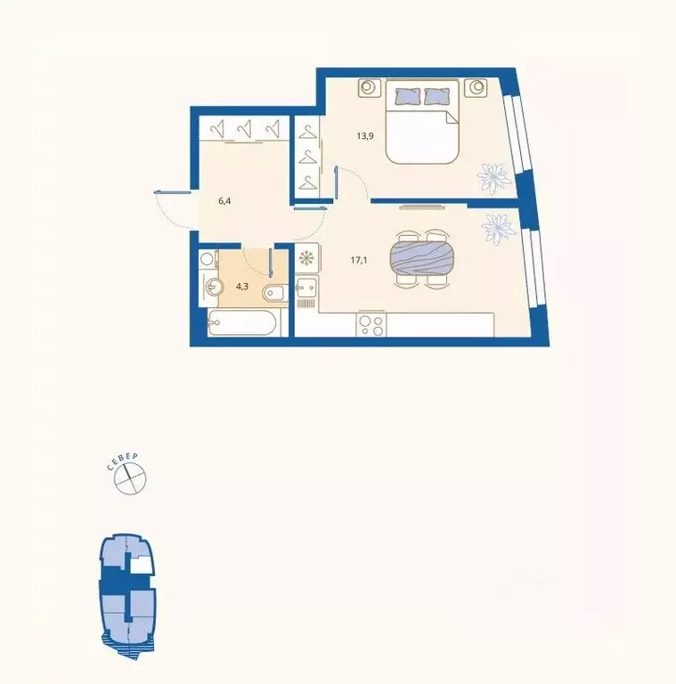 1-к кв. Пензенская область, Пенза Арбеково жилрайон, Дальнее Арбеково ... - Фото 0