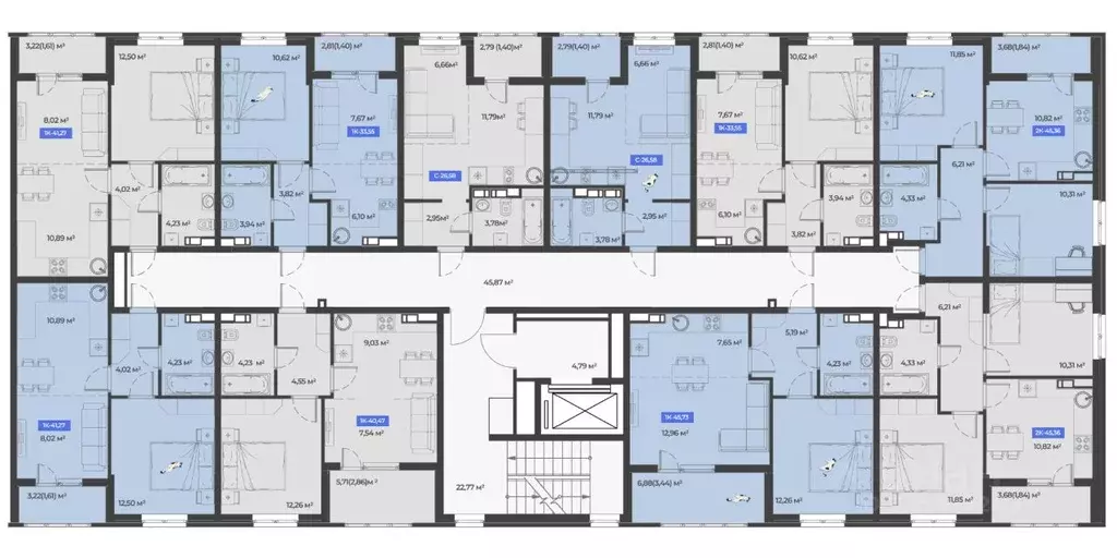 1-к кв. Краснодарский край, Краснодар ул. Краеведа Соловьева, 4 (45.73 ... - Фото 2