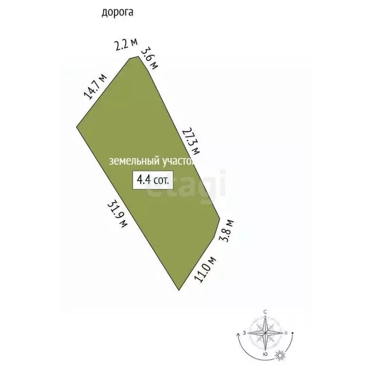 Участок в Марий Эл, Медведевский район, Пекшиксолинское с/пос, ... - Фото 1