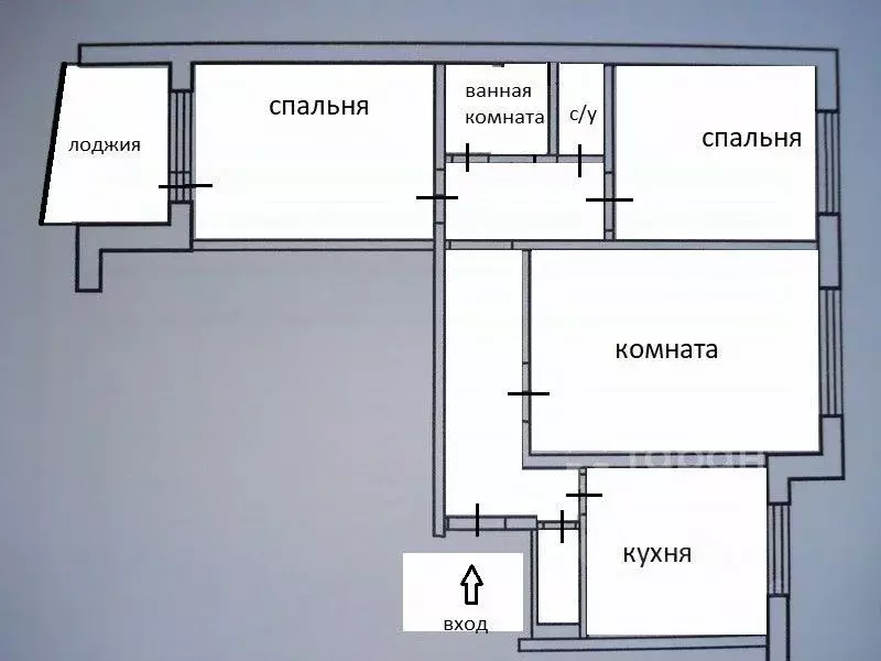 3-к кв. Челябинская область, Челябинск ул. Котина, 26 (65.6 м) - Фото 1