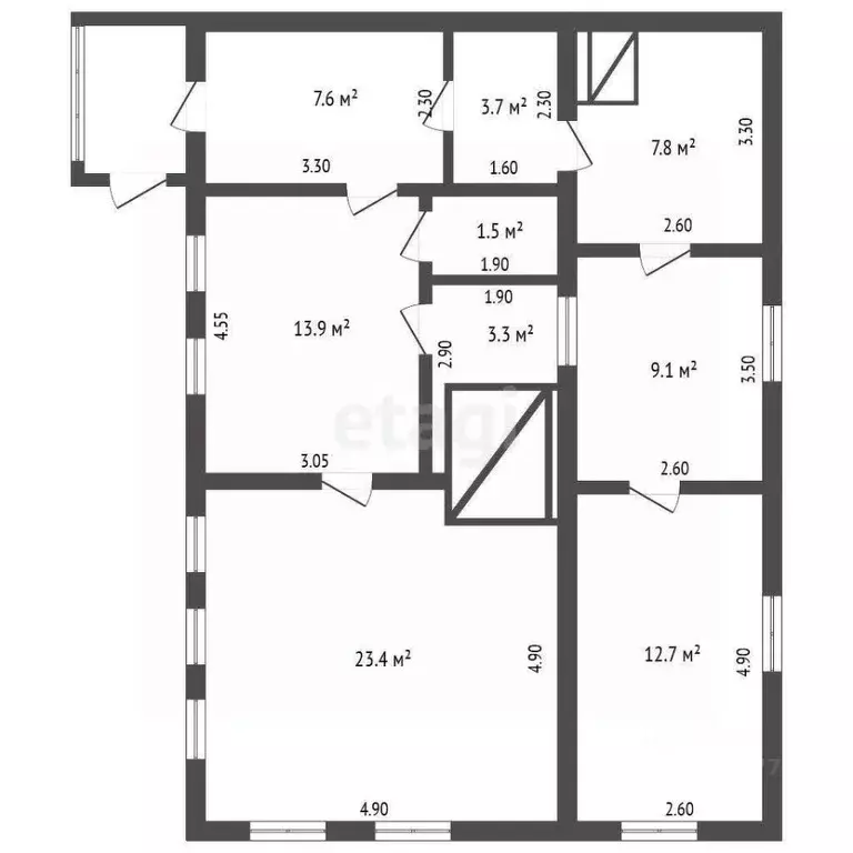 Дом в Воронежская область, Грибановский район, с. Верхний Карачан ул. ... - Фото 2