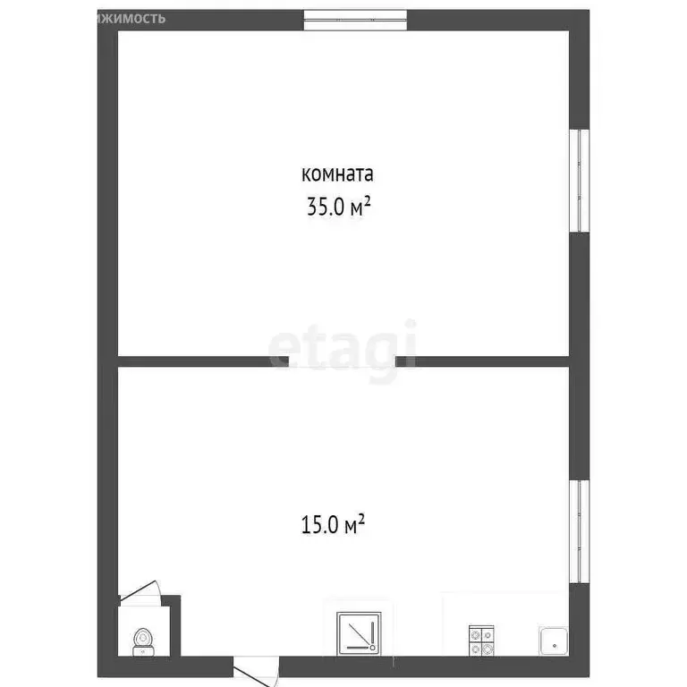 Дом в Преображенка, Луговой переулок (50 м) - Фото 1