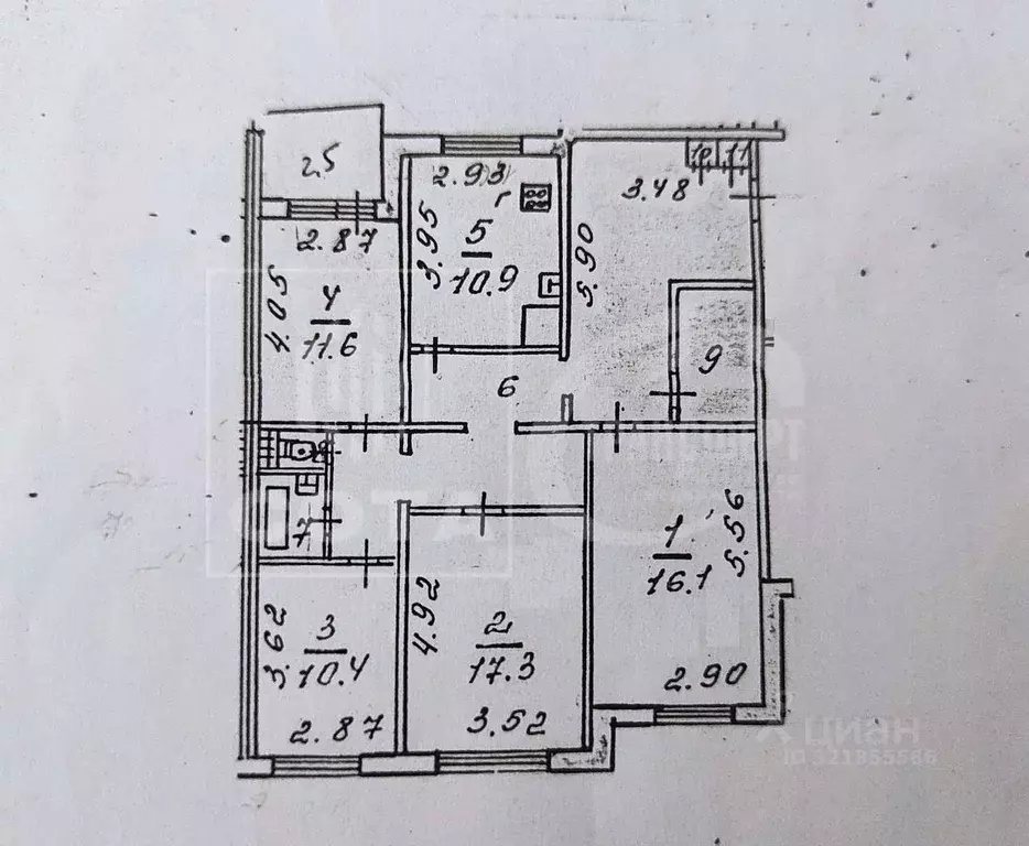 4-к кв. Воронежская область, Воронеж ул. 60-й Армии, 25 (103.1 м) - Фото 1