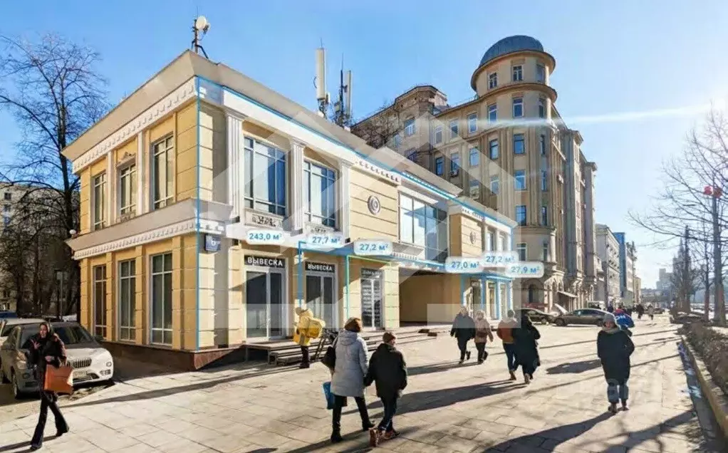 Торговая площадь в Москва Большая Садовая ул., вл6-8 (28 м) - Фото 0
