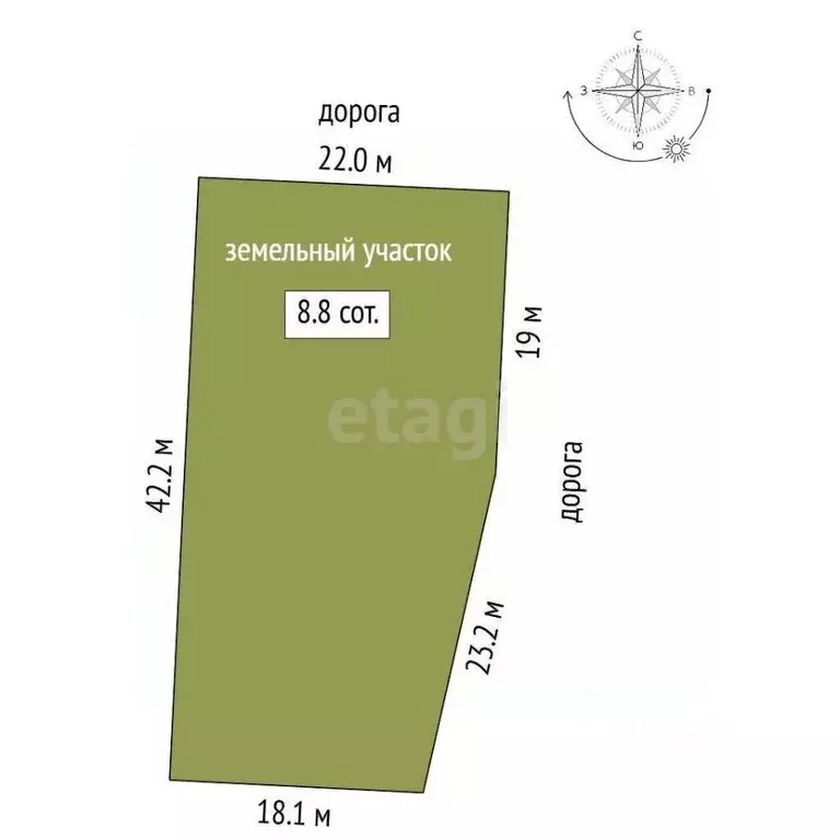 Участок в Москва д. Архангельское, ул. Верейская Слобода, 16 (8.8 ... - Фото 2