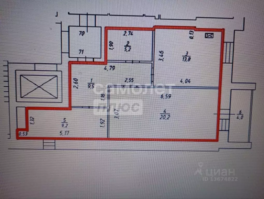 2-к кв. Костромская область, Кострома ул. Козуева, 80к1 (57.9 м) - Фото 2