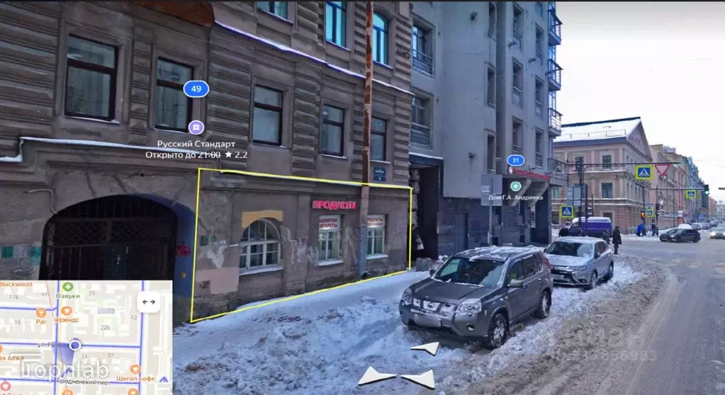 Помещение свободного назначения в Санкт-Петербург ул. Рылеева, 33 (36 ... - Фото 0