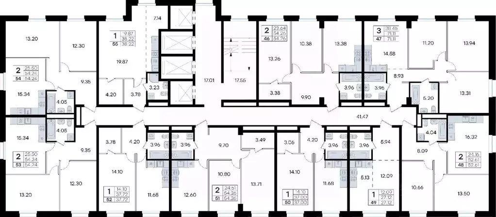 2-к кв. Приморский край, Владивосток ул. Тухачевского, 80 (52.61 м) - Фото 2