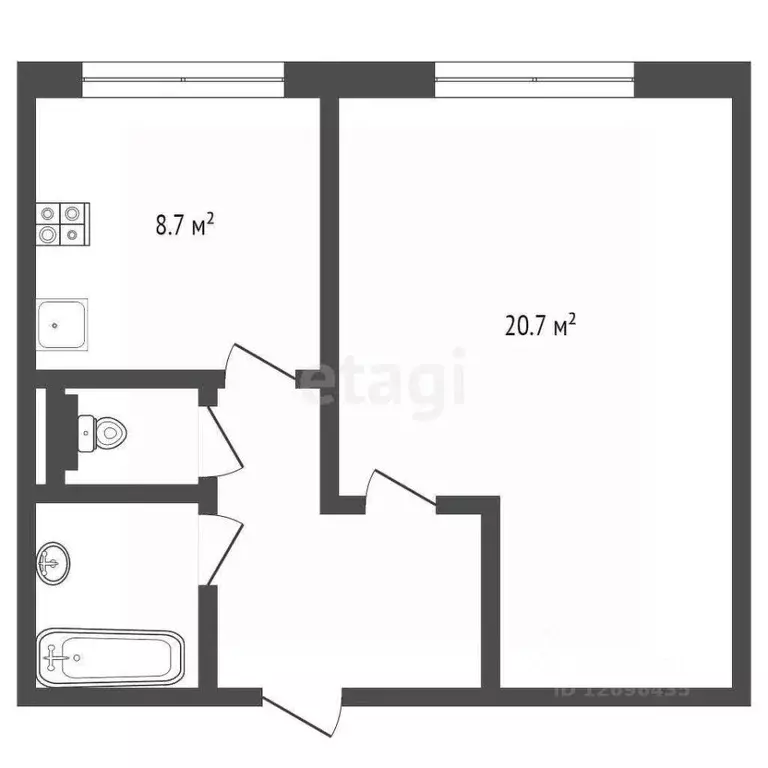 1-к кв. Москва Солдатская ул., 10К2 (38.8 м) - Фото 1