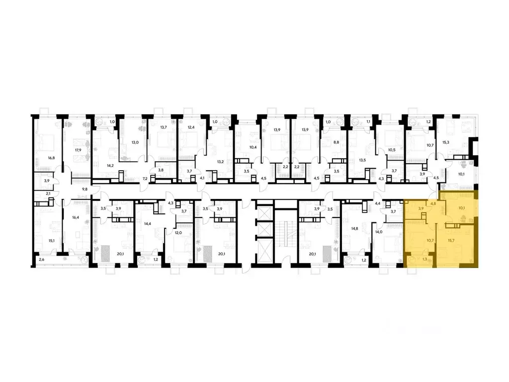 2-к кв. Омская область, Омск Снегири жилрайон, МЖД1лит1 (46.5 м) - Фото 2