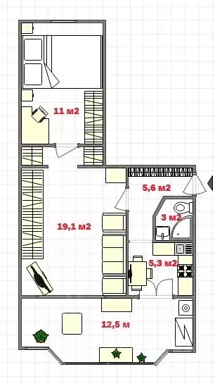 2-к кв. Севастополь ул. Генерала Жидилова, 26 (44.2 м) - Фото 1