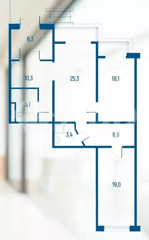 Продам помещение свободного назначения, 97.5 м - Фото 0