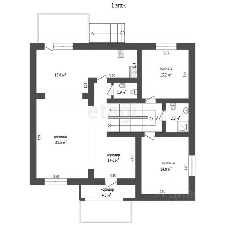 Дом в Крым, Симферополь ул. Рождественская, 23 (334 м) - Фото 0
