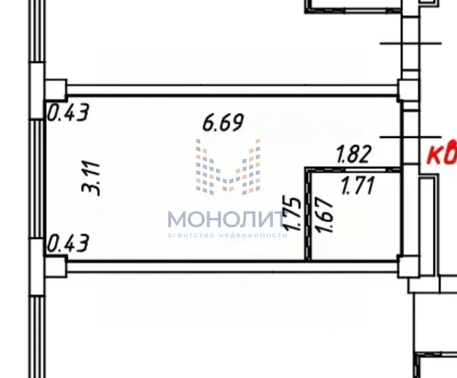 Студия Московская область, Красногорск городской округ, пос. ... - Фото 1