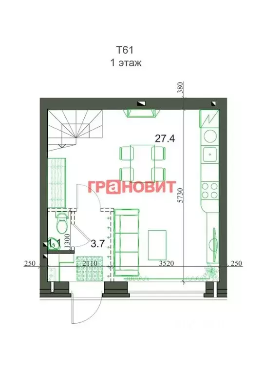 Таунхаус в Новосибирская область, Новосибирский район, Станционный ... - Фото 1