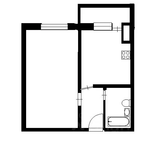 2-к кв. омская область, омск ул. конева, 30/1 (51.5 м) - Фото 1