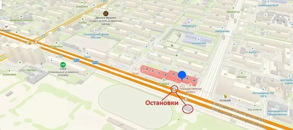 Торговая площадь в Челябинская область, Челябинск ул. Калинина, 34 ... - Фото 1