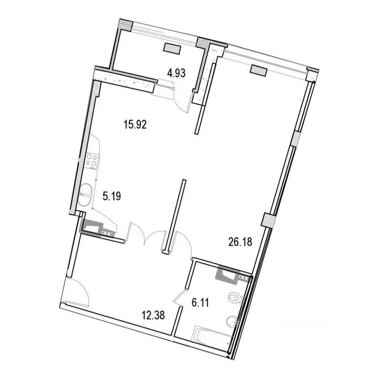 2-к кв. Москва ул. Маршала Рыбалко, 2к9 (71.15 м) - Фото 0