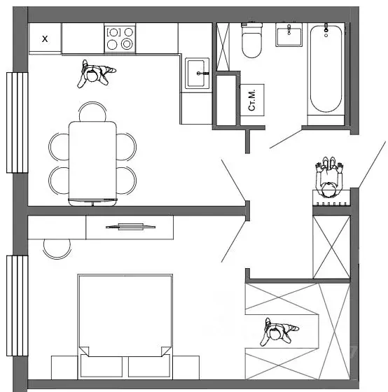 1-к кв. Ульяновская область, Ульяновск Заводской проезд, 29А (38.92 м) - Фото 1