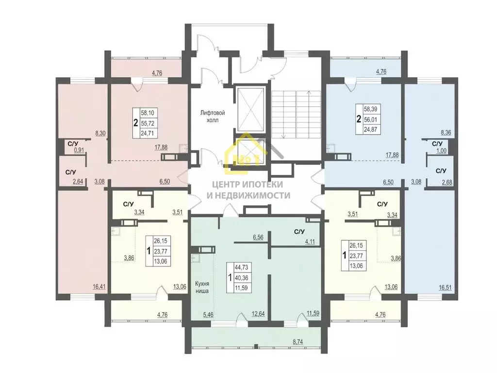 2-комнатная квартира: Челябинск, Ярославская улица, 17 (58.1 м) - Фото 0