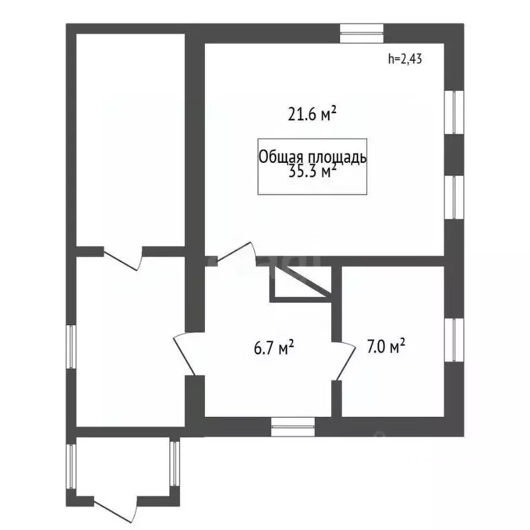 Дом в Новосибирская область, Мошково рп ул. Комсомольская (35 м) - Фото 1