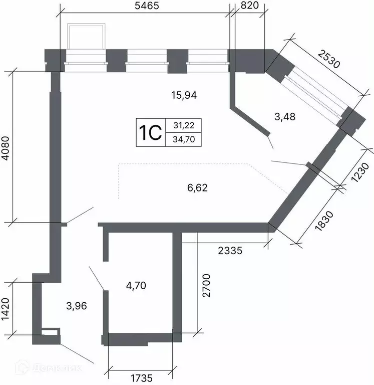 Продаётся квартира-студия, 34.6 м - Фото 1