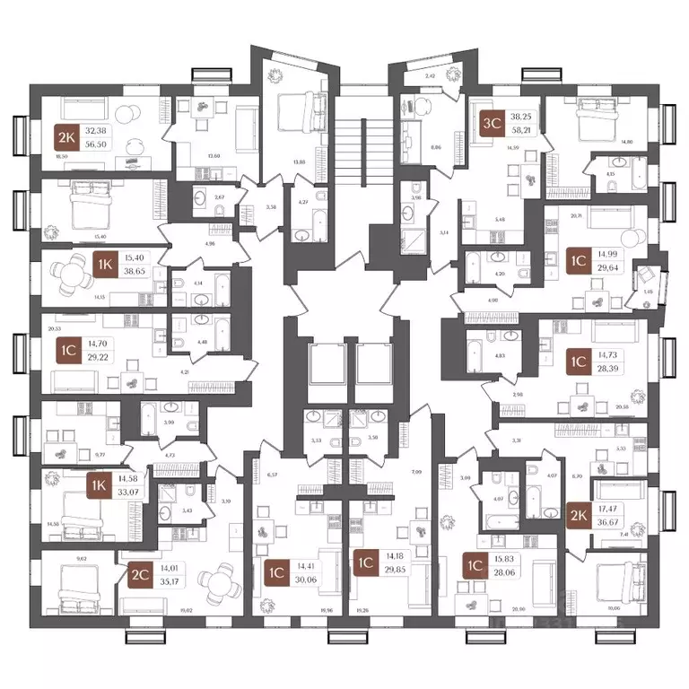 Студия Башкортостан, Уфа Глумилино жилрайон, Холмогоры жилой комплекс ... - Фото 2