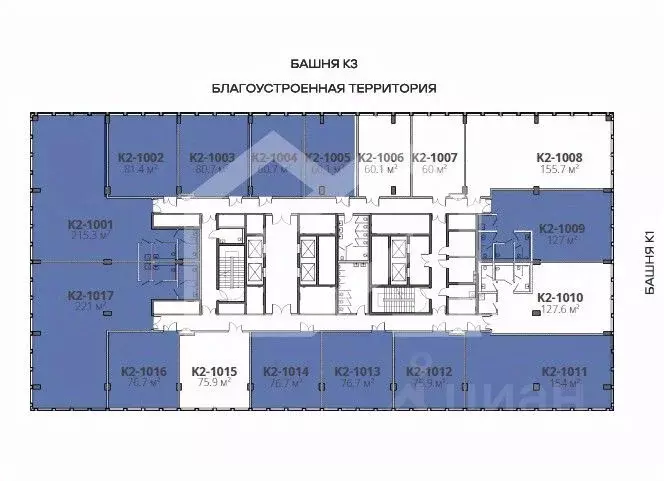 Помещение свободного назначения в Москва Старокалужское ш., 64АС2 (221 ... - Фото 2