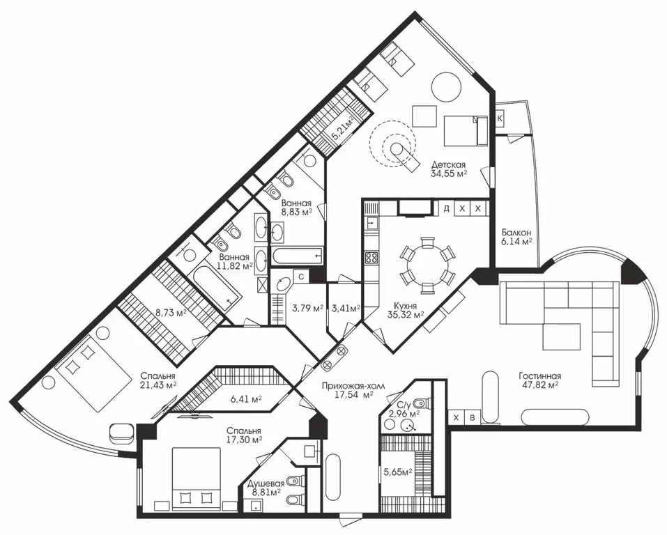 4-к кв. Москва Большой Тишинский пер., 10С1 (230.0 м) - Фото 1