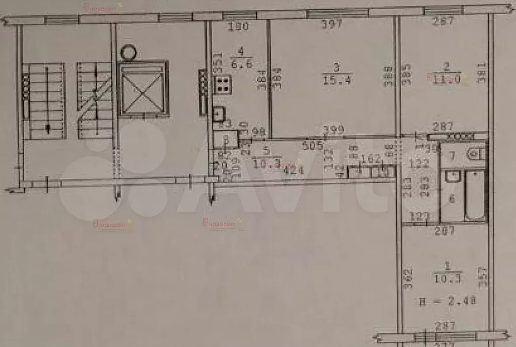 3-к. квартира, 54 м, 2/9 эт. - Фото 0