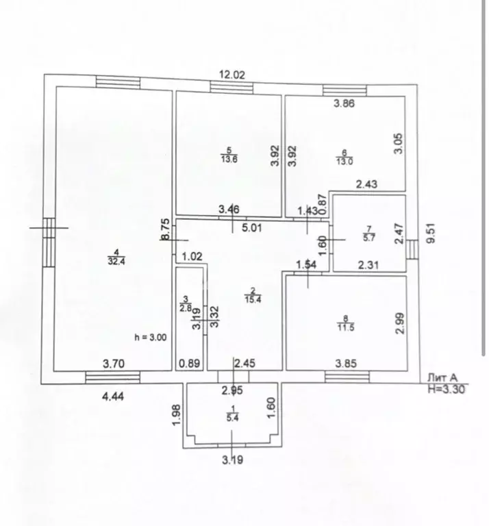 Дом в Татарстан, с. Пестрецы ул. Уныш, 28 (105 м) - Фото 2