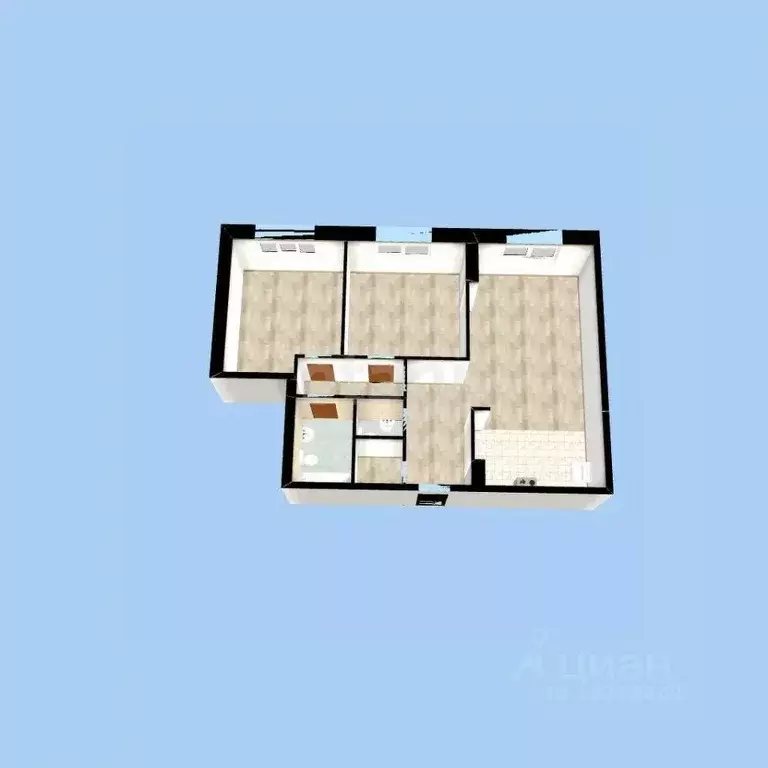 3-к кв. Башкортостан, Уфа ул. Ленина, 75 (87.6 м) - Фото 2