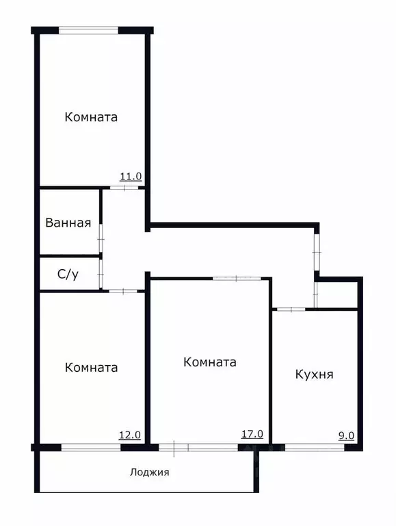 3-к кв. Свердловская область, Екатеринбург ул. Варшавская, 2Б (64.0 м) - Фото 0